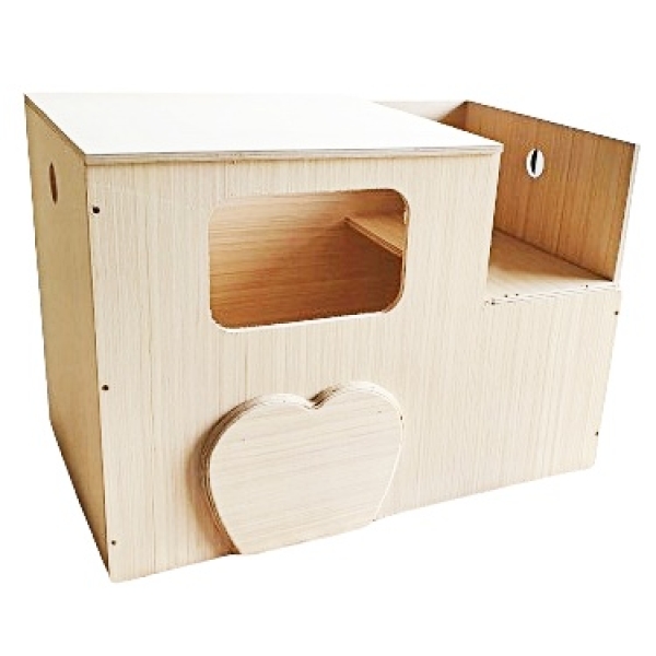 Kaninchen Buddelkiste Herz DIY - selber bauen
